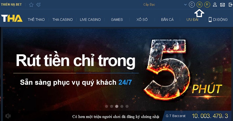 Hướng dẫn mở khóa chức năng nạp tiền trên Thien Ha Bet